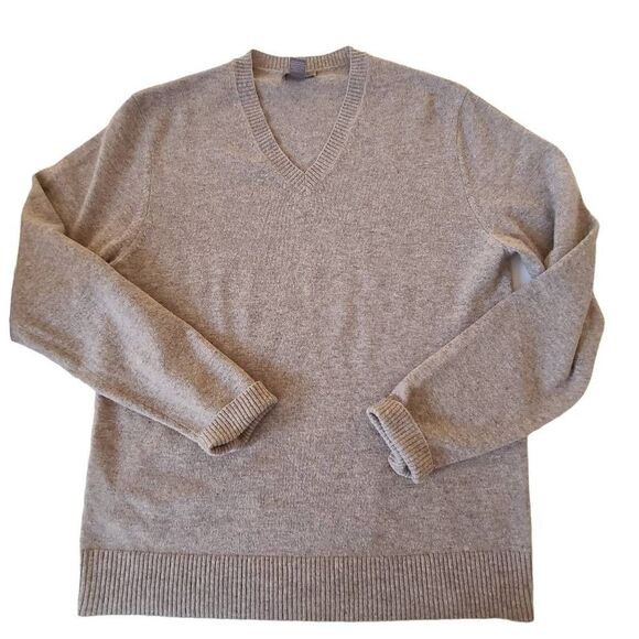 Neiman Marcus Women's Cashmere Pullover Sweater Light Gray Size Large - Picture 2 of 10